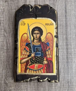 Χειροποίητη βυζαντινή εικόνα Αρχάγγελος Μιχαήλ