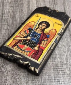 Χειροποίητη βυζαντινή εικόνα Αρχάγγελος Μιχαήλ