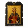 Χειροποίητη Εικόνα Αγία Αικατερίνη – Τεχνητή Παλαίωση σε Καμβά Υψηλής Ποιότητας