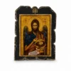 Χειροποίητη Εικόνα Άγιος Ιωάννης ο Πρόδρομος - Τεχνητή Παλαίωση σε Καμβά Υψηλής Ποιότητας